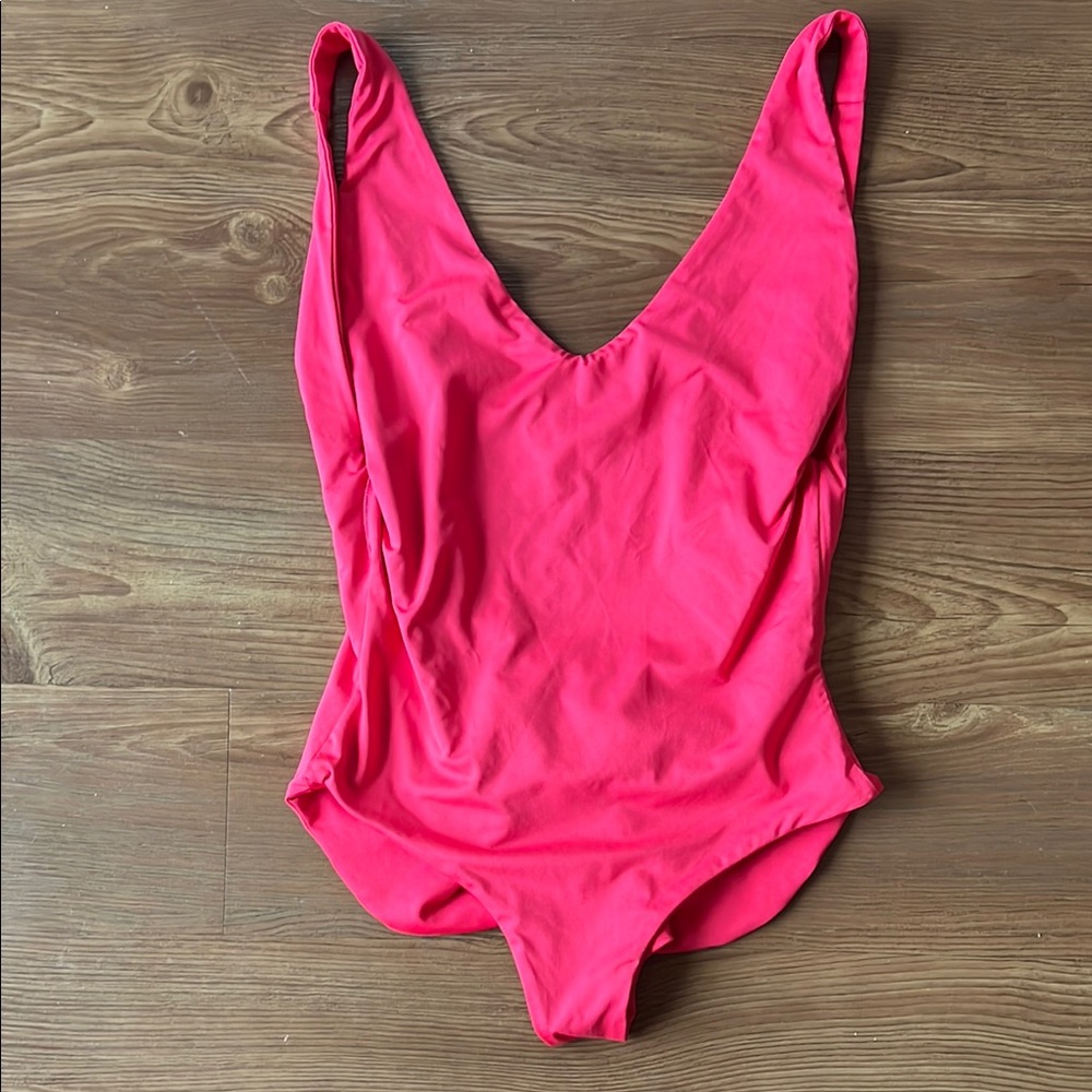 Women's Classic Scoop One-Piece Swimsuit - Pink